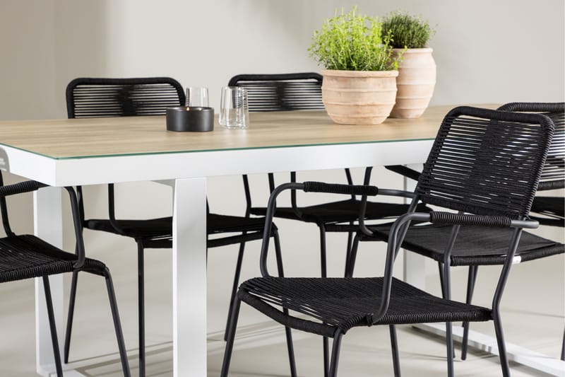 Merlo Dining Table White - Hagemøbler & utemiljø - Hagegruppe - Spisegrupper hage