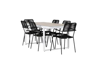 Merlo Dining Table White - Hagemøbler & utemiljø - Hagegruppe - Spisegrupper hage