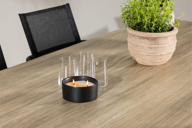 Merlo Spisegruppe cm Rektangulær med 6 Alina Stoler - Hvit - Hagemøbler & utemiljø - Hagegruppe - Spisegrupper hage