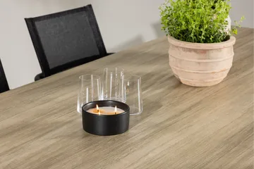 Merlo Spisegruppe cm Rektangulær med 6 Alina Stoler - Hvit - Hagemøbler & utemiljø - Hagegruppe - Spisegrupper hage