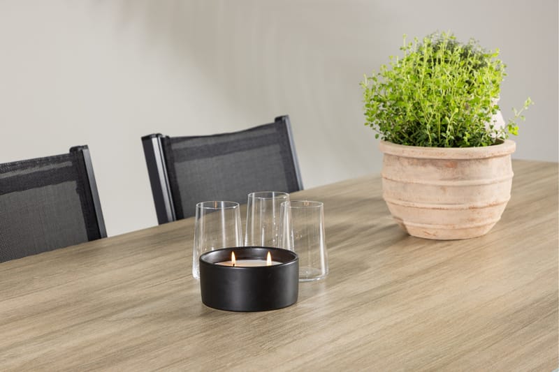 Merlo Spisegruppe cm Rektangulær med 6 Copacabana Stoler - Hvit - Hagemøbler & utemiljø - Hagegruppe - Spisegrupper hage