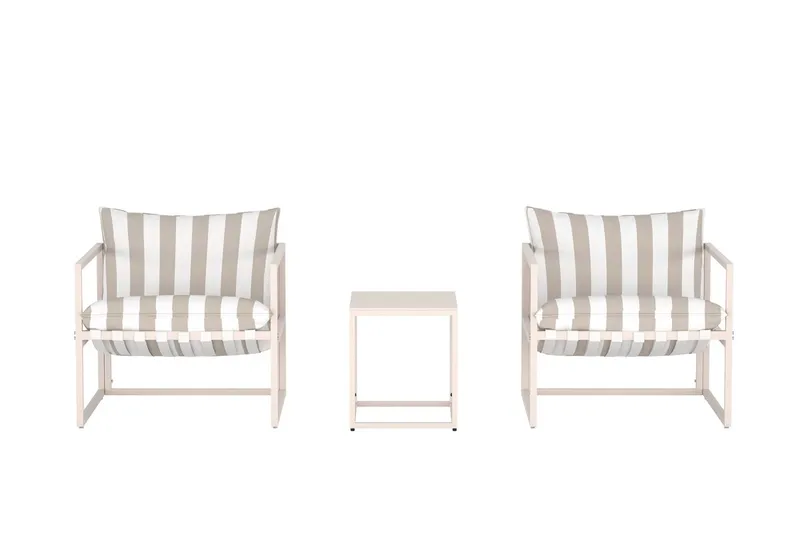 Messina kafégruppe utendørs - Grå - Hagemøbler & utemiljø - Hagegruppe - Cafemøbler & cafesett