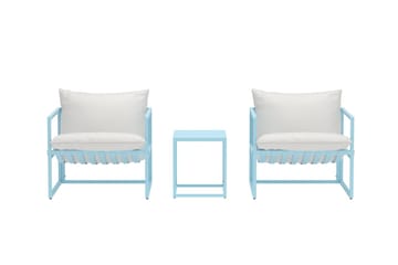 Messina kafégruppe utendørs - Lys blå - Hagemøbler & utemiljø - Hagegruppe - Cafemøbler & cafesett