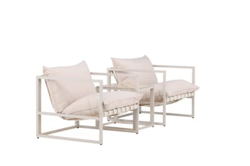 Messina Sofagruppe Utendørs 2-seter - Beige - Hagemøbler & utemiljø - Hagegruppe - Sofagruppe utendørs