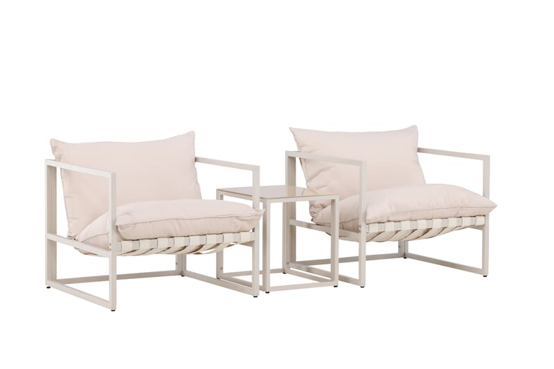 Messina Sofagruppe Utendørs 2-seter - Beige - Hagemøbler & utemiljø - Hagegruppe - Sofagruppe utendørs