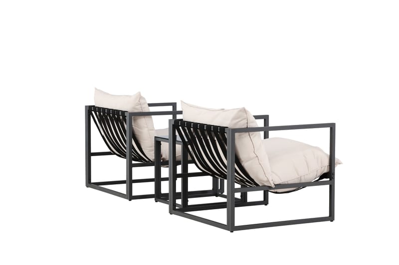 Messina Sofagruppe Utendørs 2-seter - Svart - Hagemøbler & utemiljø - Hagegruppe - Sofagruppe utendørs