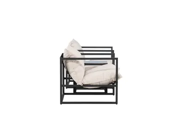 Messina Sofagruppe Utendørs 2-seter - Svart - Hagemøbler & utemiljø - Hagegruppe - Sofagruppe utendørs