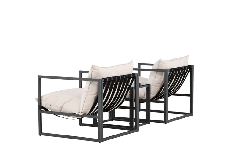 Messina Sofagruppe Utendørs 2-seter - Svart - Hagemøbler & utemiljø - Hagegruppe - Sofagruppe utendørs