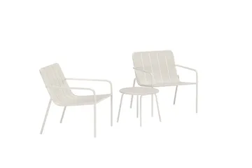 Minos kafégruppe utendørs - Beige - Hagemøbler & utemiljø - Hagegruppe - Cafemøbler & cafesett