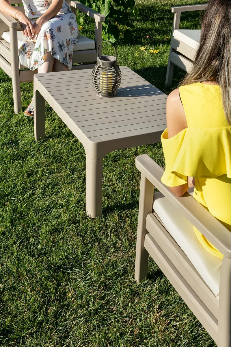 Momira Loungegruppe utendørs - Desert Beige - Hagemøbler & utemiljø - Hagegruppe - Sofagruppe utendørs