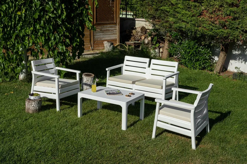 Momira Loungegruppe utendørs, Hvit