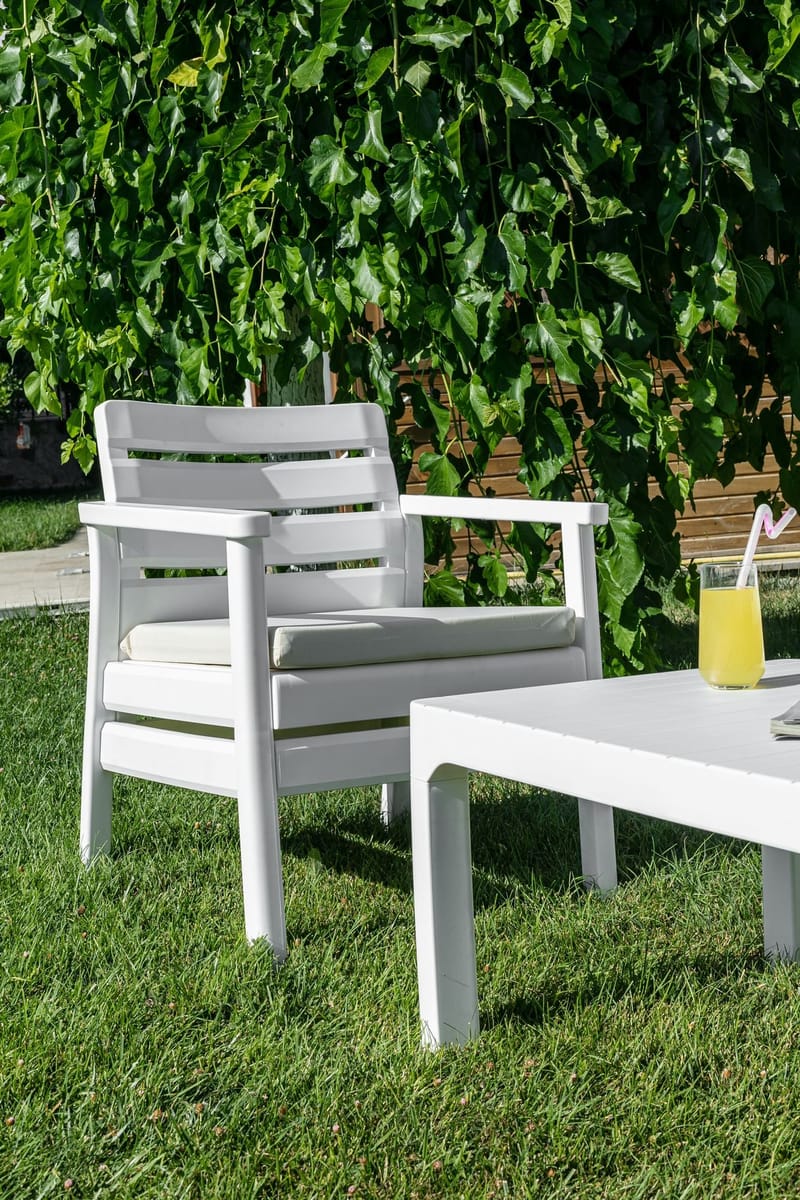 Momira Loungegruppe utendørs - Hvit - Hagemøbler & utemiljø - Hagegruppe - Sofagruppe utendørs