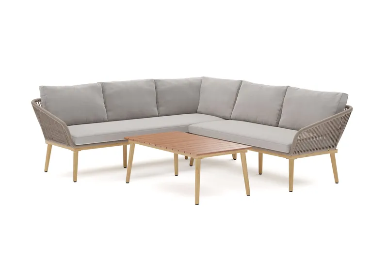 Morrocco loungegruppe utendørs, Brun