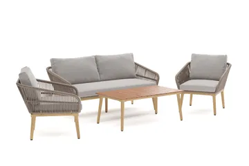 Morrocco sofagruppe utendørs - Brun - Hagemøbler & utemiljø - Hagegruppe - Sofagruppe utendørs