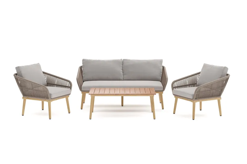 Morrocco sofagruppe utendørs, Brun