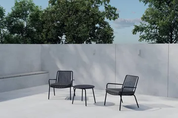 Mykonos kafégruppe utendørs - Svart - Hagemøbler & utemiljø - Hagegruppe - Cafemøbler & cafesett