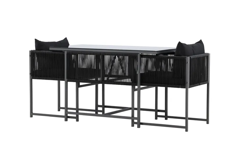 Noto Balkonggruppe 2-seter - Beige - Hagemøbler & utemiljø - Hagegruppe - Cafemøbler & cafesett