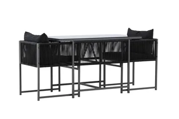 Noto Balkonggruppe 2-seter - Beige - Hagemøbler & utemiljø - Hagegruppe - Cafemøbler & cafesett