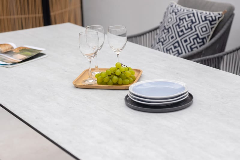 OPAL Spisegruppe 220 & 6 lenestoler - Grå - Hagemøbler & utemiljø - Hagegruppe - Spisegrupper hage