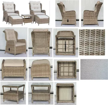 Orleans Lounge Utemøbelgruppe - Beige - Hagemøbler & utemiljø - Hagegruppe - Sofagruppe utendørs
