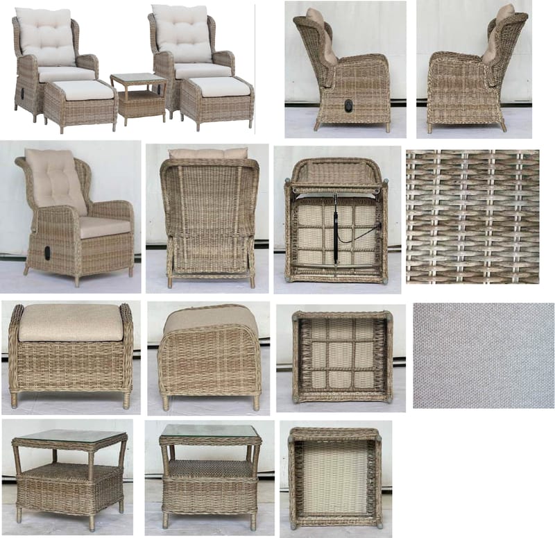 Orleans Lounge Utemøbelgruppe - Beige - Hagemøbler & utemiljø - Hagegruppe - Sofagruppe utendørs