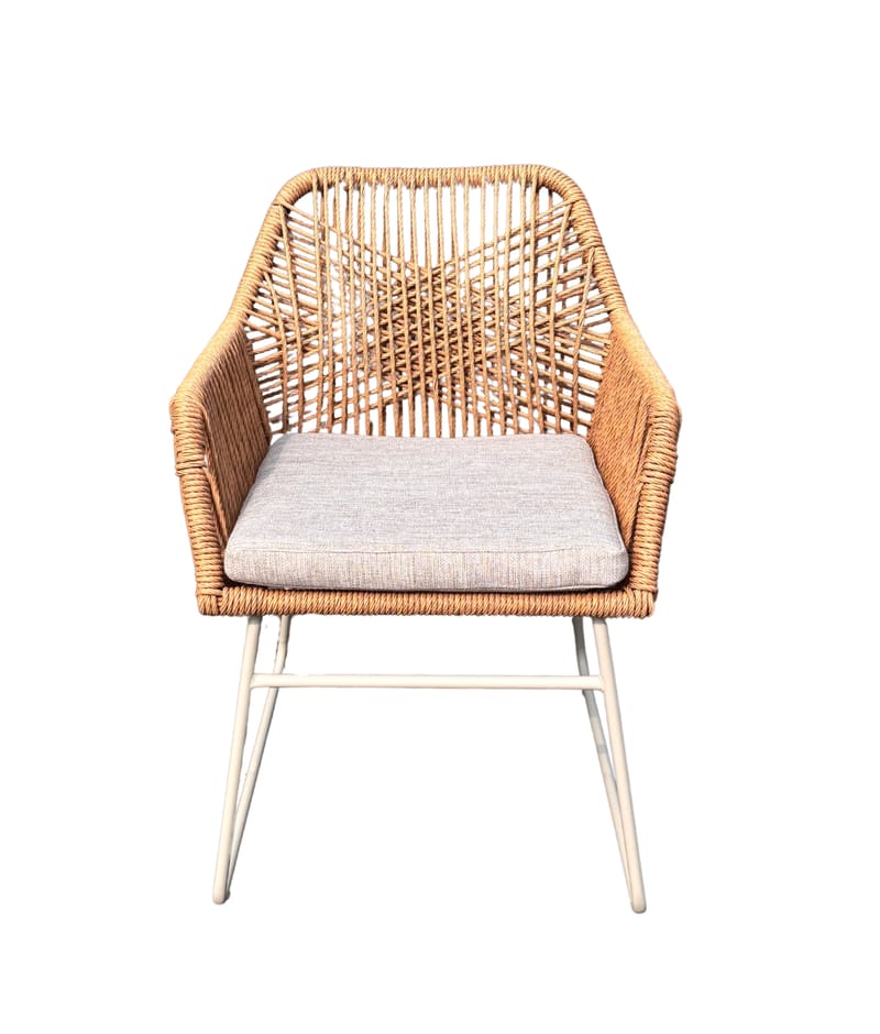 Palermo Bistrosett med Seville lenestoler - Grå/Beige/Sand - Hagemøbler & utemiljø - Hagegruppe - Cafemøbler & cafesett