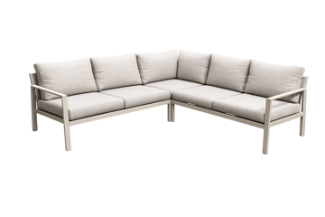 Palermo Hagemøbelgruppe Hjørnesett - Beige - Hagemøbler & utemiljø - Hagegruppe - Sofagruppe utendørs