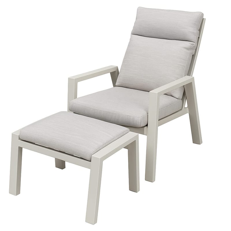 Palermo Hagemøbelgruppe Relax med sidebord - Beige - Hagemøbler & utemiljø - Hagegruppe - Cafemøbler & cafesett