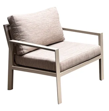 Palermo Hagemøbelgruppe Sofagruppe: 3-seter sofa, 2 lenestoler, sofabord - Beige - Hagemøbler & utemiljø - Hagegruppe - Sofagruppe utendørs