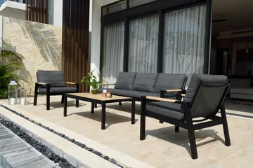 Panama Classic Utemøbelsett - Svart - Hagemøbler & utemiljø - Hagegruppe - Sofagruppe utendørs