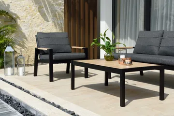 Panama Classic Utemøbelsett - Svart - Hagemøbler & utemiljø - Hagegruppe - Sofagruppe utendørs