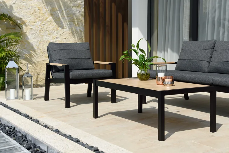 Panama Classic Utemøbelsett - Svart - Hagemøbler & utemiljø - Hagegruppe - Sofagruppe utendørs