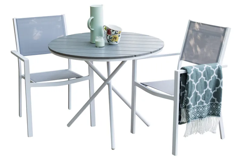 Parma cafébord ø90 Grey||White