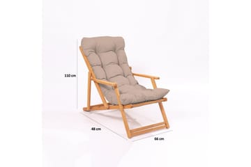 Parvez Balkonggruppe 2-seter - Beige - Hagemøbler & utemiljø - Hagegruppe - Cafemøbler & cafesett