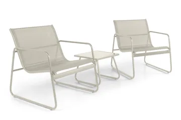 Pelanda cafésett for utendørs bruk - Beige - Hagemøbler & utemiljø - Hagegruppe - Sofagruppe utendørs