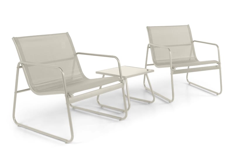 Pelanda cafésett for utendørs bruk - Beige - Hagemøbler & utemiljø - Hagegruppe - Sofagruppe utendørs