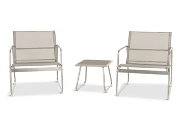 Pelanda cafésett for utendørs bruk - Beige - Hagemøbler & utemiljø - Hagegruppe - Sofagruppe utendørs