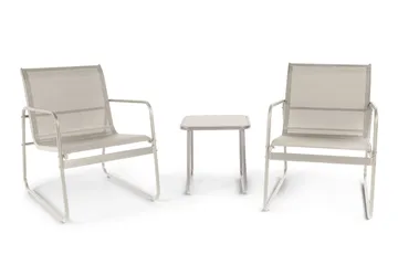 Pelanda cafésett for utendørs bruk - Beige - Hagemøbler & utemiljø - Hagegruppe - Sofagruppe utendørs