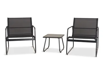 Pelanda cafésett for utendørs bruk - Svart - Hagemøbler & utemiljø - Hagegruppe - Sofagruppe utendørs