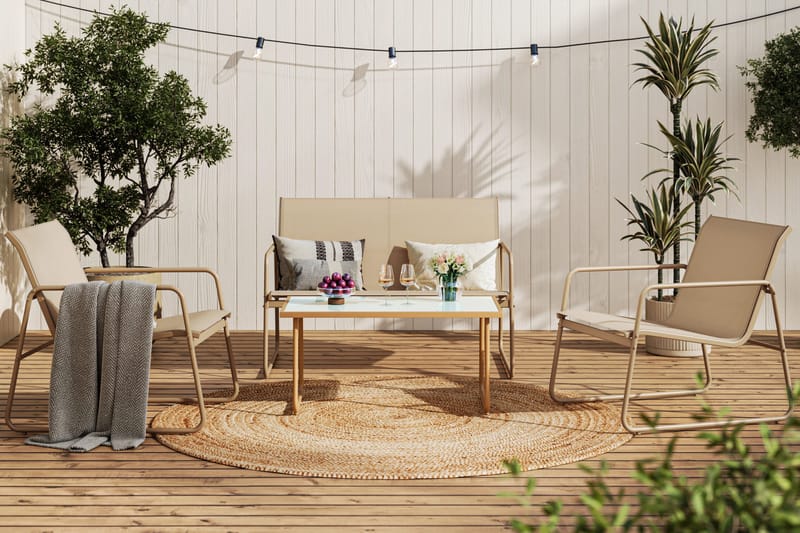 Pelanda Loungegruppe - Beige - Hagemøbler & utemiljø - Hagegruppe - Sofagruppe utendørs