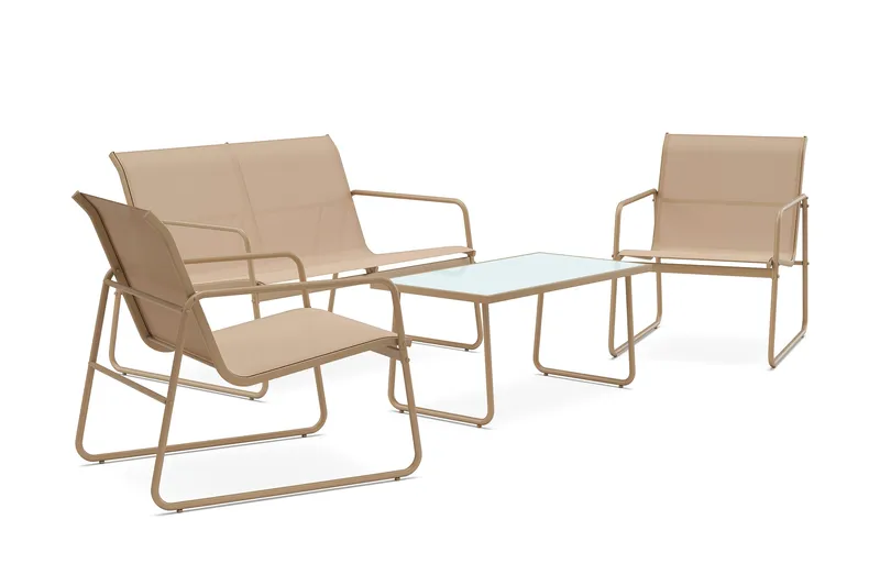 Pelanda Loungegruppe - Beige - Hagemøbler & utemiljø - Hagegruppe - Sofagruppe utendørs