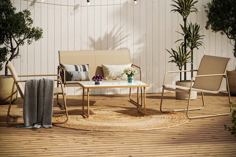 Pelanda Loungegruppe - Beige - Hagemøbler & utemiljø - Hagegruppe - Sofagruppe utendørs