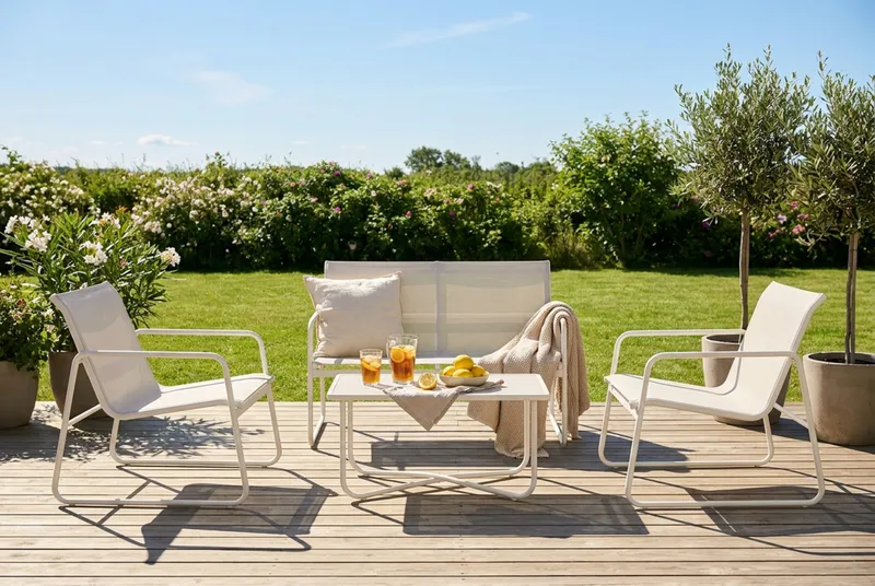 Pelanda loungegruppe utendørs - Beige - Hagemøbler & utemiljø - Hagegruppe - Sofagruppe utendørs