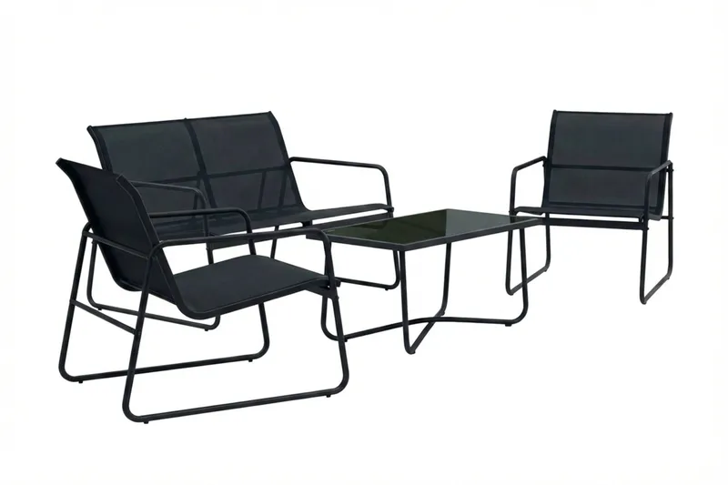 Pelanda loungegruppe utendørs - Svart - Hagemøbler & utemiljø - Hagegruppe - Sofagruppe utendørs