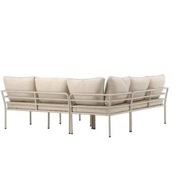 Penh Sofagruppe Utendørs 5-seter - Beige - Hagemøbler & utemiljø - Hagegruppe - Sofagruppe utendørs