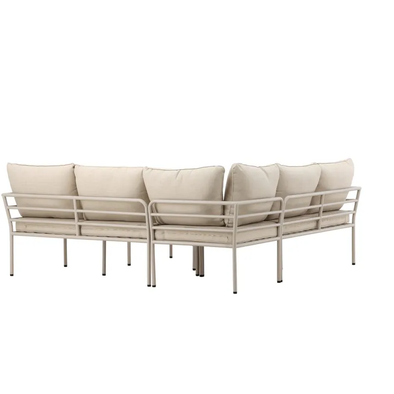 Penh Sofagruppe Utendørs 5-seter - Beige - Hagemøbler & utemiljø - Hagegruppe - Sofagruppe utendørs