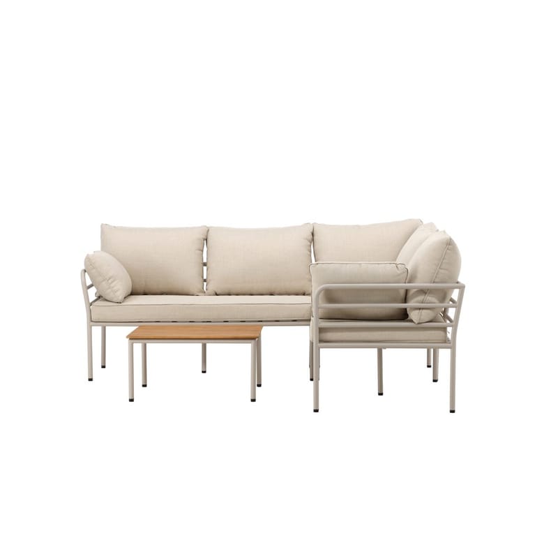 Penh Sofagruppe Utendørs 5-seter - Beige - Hagemøbler & utemiljø - Hagegruppe - Sofagruppe utendørs