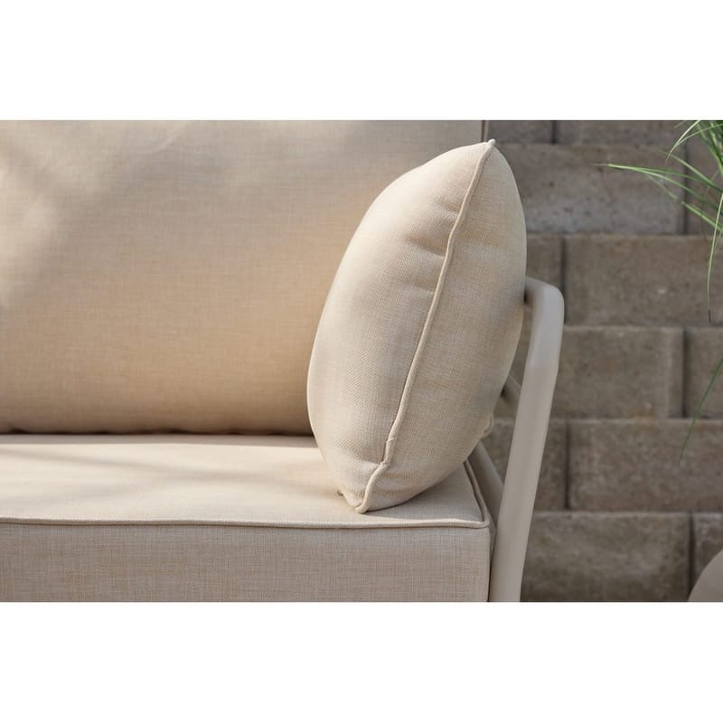 Penh Sofagruppe Utendørs 5-seter - Beige - Hagemøbler & utemiljø - Hagegruppe - Sofagruppe utendørs