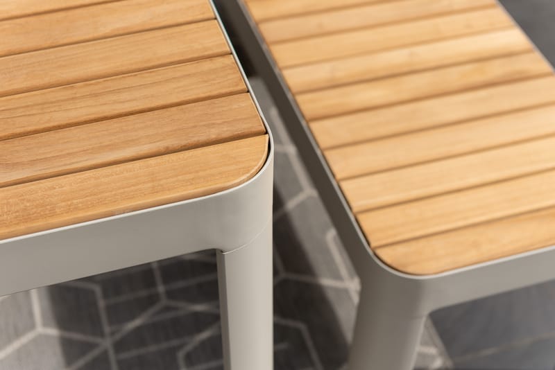 Portals Balkongsett bord + benk 140 cm - Beige/Tre - Hagemøbler & utemiljø - Hagegruppe - Spisegrupper hage