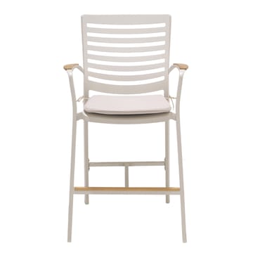 Portals Barsett bord + 4 barstoler - Lys Ecru/Korallsand - Hagemøbler & utemiljø - Stoler & Lenestoler - Barstoler utendørs